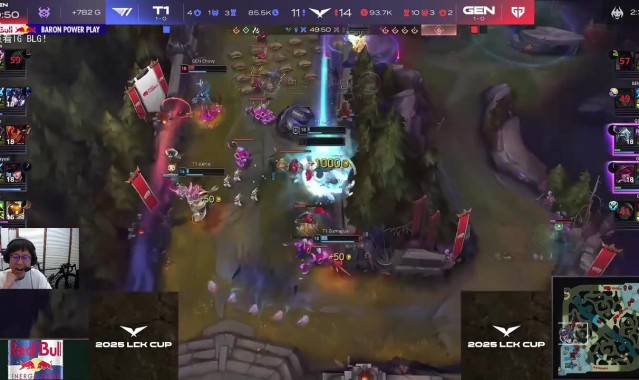 老一辈电竞人的激情被点燃！米勒看Chovy和Faker神仙斗法怒吼